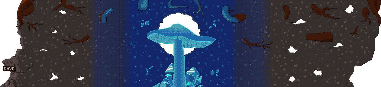 the cave background portion of the game